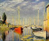 Argenteuil Canvas Paintings - Yachts at Argenteuil